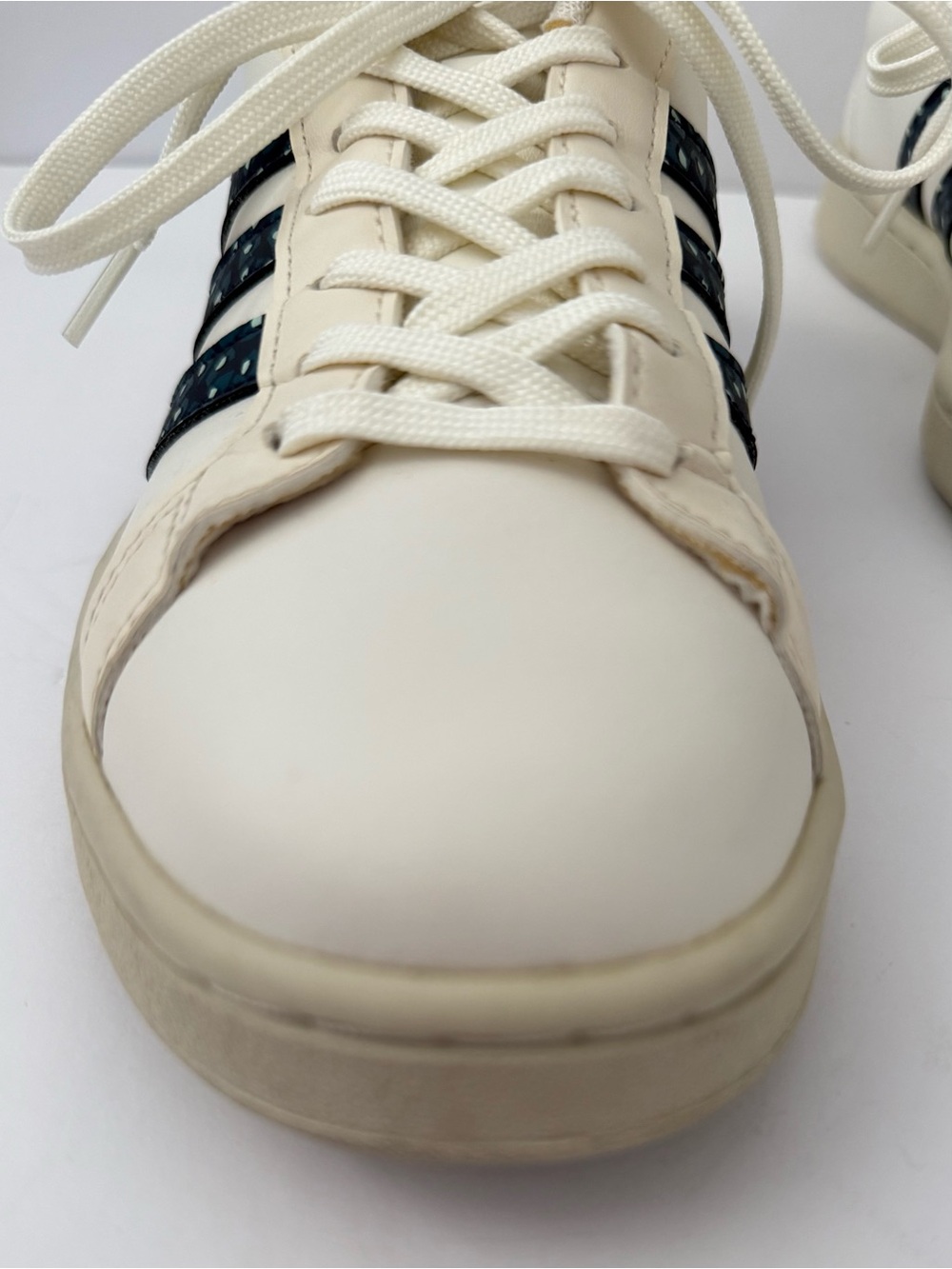 Adidas Grand Court 2.0 White Blue Print Sneakers Women’s Size 9 - Picture 5 of 9